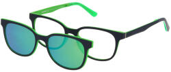 Solano Rame ochelari de vedere cu ClipON polarizat pentru Baieti Solano CL 50047D, Plastic, Verde, 47 mm (CL 50047D)