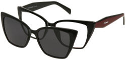 Solano Rame ochelari de vedere cu ClipON polarizat pentru Femei Solano CL 90239E, Plastic, Negru, 55 mm (CL 90239E)