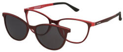 Solano Rame ochelari de vedere cu ClipON polarizat pentru Femei Solano CL 90127D, Plastic, Rosu, 53 mm (CL 90127D)