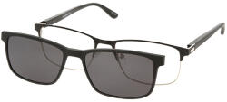 Solano Rame ochelari de vedere cu ClipON polarizat pentru Femei Solano CL 10171B, Metal, Negru, 58 mm (CL 10171B)