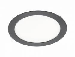 GTV LD-ORW13W-NBP-10 LED lámpatest ORIS PLUS, mélysugárzó, 13W, fekete, 4000K, 1020lm, AC220-240V, süllyesztett, IP20, 120° (LD-ORW13W-NBP-10)