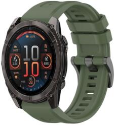 SILICONE Cserélhető szíj Garmin Fenix 8 47mm sötétzöldhöz