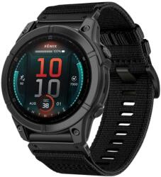 VÁSZON Cserélhető szíj Garmin Fenix E 47mm-es fekete