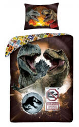 Halantex Jurassic World Dangerous Creatures ágyneműhuzat 140×200cm, 70×90 cm HAX604487 (HAX604487)