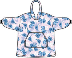  Disney Lilo és Stitch, A csillagkutya Light Rose belebújós plüss polár takaró, poncsó 3-6 év (AYM076257)