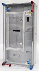 HENSEL HB1100A-T1 1 fázisú 2 mérőhelyes fogyasztásmérő szekrény társasházak részére, mindennapszaki (63 A-ig) és vezérelt (32 A-ig) méréshez, felületre szerelt, szabadvezetékes ( 1091038 ) (1091038)