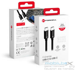 FORCELL F-ENERGY C338 cable Type C to Type C PD QC4.0 3A 60W 0, 5 m black