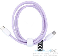 Cable Type C to Type C PD QC3.0 3A 60W C263 1 m purple