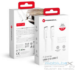 FORCELL F-ENERGY C338 cable Type C to Type C PD QC4.0 3A 60W 0, 25 m white