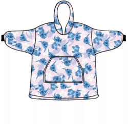  Disney Lilo és Stitch, A csillagkutya Light Rose belebújós plüss polár takaró, poncsó 3-6 év (AYM076257)