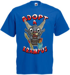  Adopt a Krampus - Karácsonyi Férfi Póló (490349)