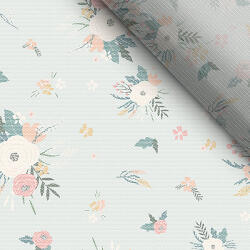 Takoy Puha tüll virágok menta alapon