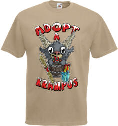  Adopt a Krampus - Karácsonyi Férfi Póló (kpaakfp6)
