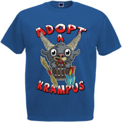  Adopt a Krampus - Karácsonyi Férfi Póló (388784)