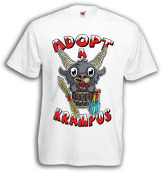  Adopt a Krampus - Karácsonyi Férfi Póló (206046)
