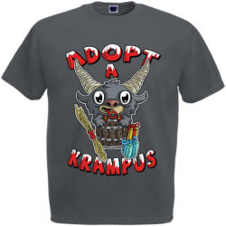  Adopt a Krampus - Karácsonyi Férfi Póló (815276)