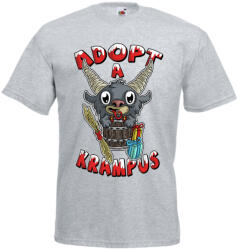  Adopt a Krampus - Karácsonyi Férfi Póló (270652)