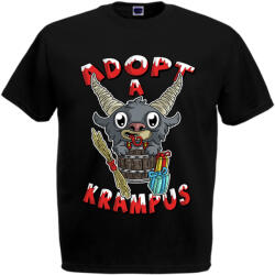  Adopt a Krampus - Karácsonyi Férfi Póló (229072)