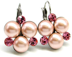 Tripla Xena ÓRIÁS TRIPLA kapcsos fülbevaló - 16 mm (rose variáció) (2024090902)