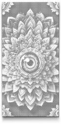 PontPöttyöző - Mandala egy szemmel a közepén Méret: 40x80cm, Keretezés: Keret nélkül (csak a vászon), Szín: Fekete