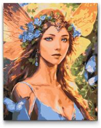  Festés számok szerint - Tündér az erdőből Méret: 40x50cm, Keretezés: Keret nélkül (csak a vászon)