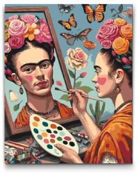  Festés számok szerint - Frida Kahlo festmény Méret: 40x50cm, Keretezés: Keret nélkül (csak a vászon)