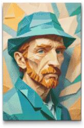  Gyémántszemes kirakó - Vincent Van Gogh origami Méret: 40x60cm, Keretezés: Keret nélkül (csak a vászon), Gyémántok: Kerek