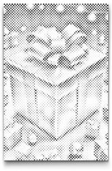  PontPöttyöző - Arany karácsonyi ajándék Méret: 40x60cm, Keretezés: Kartonlemezen, Szín: Piros