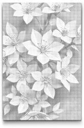  PontPöttyöző - Origami cseresznyevirágok Méret: 40x60cm, Keretezés: Műanyagtáblával, Szín: Zöld