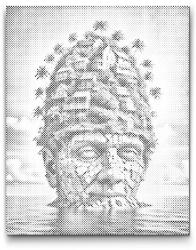  PontPöttyöző - Sziget a fejben Méret: 30x40cm, Keretezés: Keret nélkül (csak a vászon), Szín: Piros