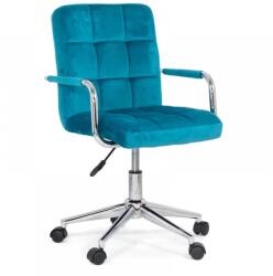 CHAIRS-ON Scaun de birou din catifea pentru copii OFF 328V turcoaz