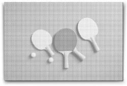  PontPöttyöző - Asztalitenisz Méret: 40x60cm, Keretezés: Keret nélkül (csak a vászon), Szín: Kék