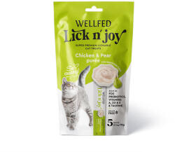 WELLFED Пюре с пиле и круша за котки, 5 сашета x 14 гр
