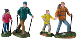 Lemax apa lánya túrázók Vail Village - dekorfalvak