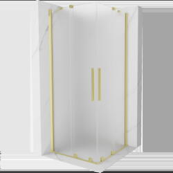 Mexen Velar Duo плъзгаща се душ кабина 90 x 90 cm, матирано стъкло, златисто-матов - 871-090-090-32-55 (871-090-090-32-55)