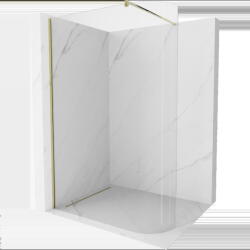 Mexen Kioto-R заоблен параван за душ Walk-in 150 x 200 см, прозрачен 8 мм, златен - 800-150-101-50-06 (800-150-101-50-06)