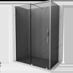 Mexen Velar плъзгаща се душ кабина 150 x 85 см, графит, хром - 871-150-085-41-01 (871-150-085-41-01)