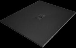 Mexen Hugo правоъгълна душ корита SMC 130 x 100 см, черна, черен капак - 42701013-B (42701013-B)