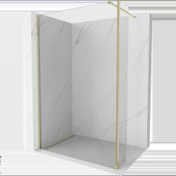 Mexen Kioto душ преграда Walk-in 155 x 40 см, прозрачна, златна - 800-155-212-50-00-040 (800-155-212-50-00-040)