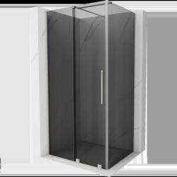Mexen Velar плъзгаща се душ кабина 90 x 100 см, графит, четкан никел - 871-090-100-41-97 (871-090-100-41-97)
