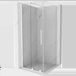 Mexen Velar плъзгаща се душ кабина 100 x 100 см, прозрачна, бяла - 871-100-100-01-20 (871-100-100-01-20)