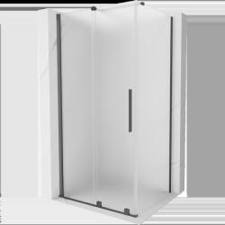 Mexen Velar плъзгаща се душ кабина 100 x 80 cm, матирана, четкано сиво - 871-100-080-31-66 (871-100-080-31-66)