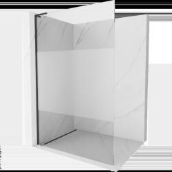 Mexen Kioto L душ стена Walk-in 90 x 200 cm, прозрачна/матирана, черна - 800-090-103-70-35 (800-090-103-70-35)