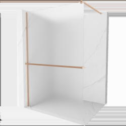 Mexen Kioto+ душ кабина с рафт Walk-in 70 x 200 cm, матиранo, четкана мед - 800-070-121-65-30 (800-070-121-65-30)