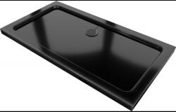 Mexen Flat правоъгълна тънка душ табла 120 x 70 см, черна, черен сифон - 40707012B (40707012B)