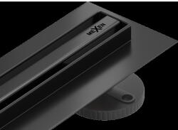 Mexen Flat 360° Slim 130 см въртящ се линеен отвод, черен - 1741130 (1741130)