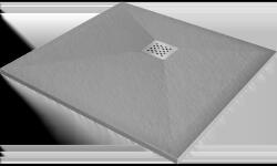 Mexen Stone+ композитен квадратен поддушов корито 100 x 100 cm, сив-бетон - 44611010 (44611010)