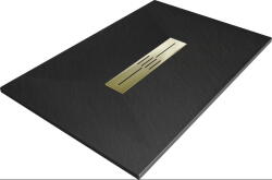 Mexen Toro правоъгълна душ кабина SMC 100 x 90 cm, черна, златна маскирана - 43709010-G (43709010-G)