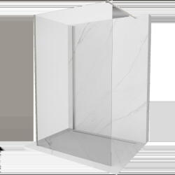 Mexen Kioto душ-преграда Walk-in 140 x 85 cm, прозрачна, четкан никел - 800-140-212-97-00-085 (800-140-212-97-00-085)