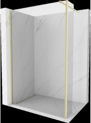 Mexen Kioto стена за душ Walk-in 115 x 40 cm, прозрачна, златна четкана - 800-115-212-55-00-040 (800-115-212-55-00-040)